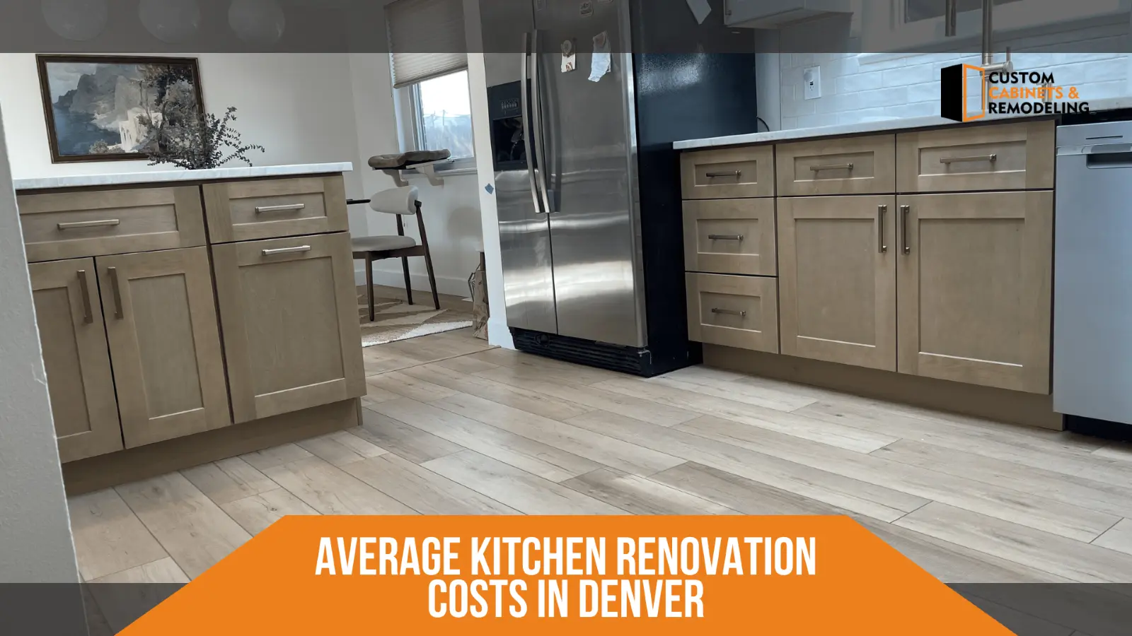 Contemporary kitchen remodel in Denver showcasing sleek design and functionality